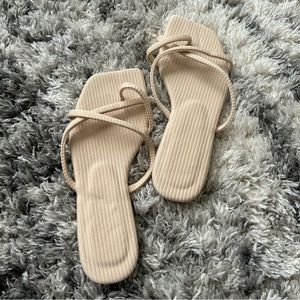 Beige sandals